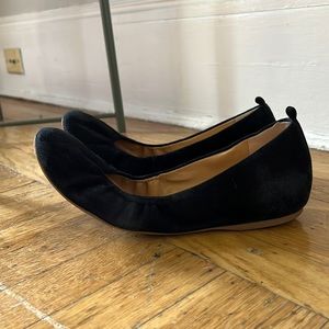 J crew black ballet flats